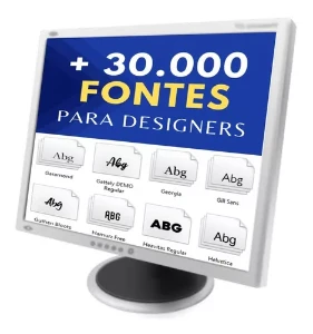 Pack 30000 Fontes Para Designer Gráfico + Brinde - Serviços Digitais