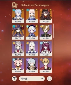 Conta Genshin Ar57 - C/13 Chars - 5⭐/ 4 Armas 5⭐/Nahida C1 - Genshin Impact