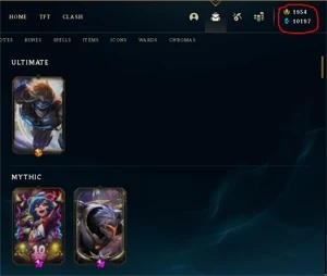 conta de lol com RP - League of Legends
