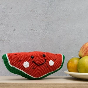 Melancia em amigurumi - Artesanato e Personalizados