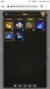 Conta Rise of empires Mobile - Outros