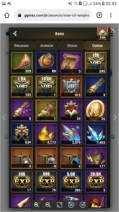 Conta Rise of empires Mobile - Outros