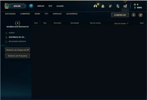 Conta prata 4 com 37 Champs e 8 Skins + 5 Fragmentos - League of Legends LOL