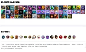 Conta prata 4 com 37 Champs e 8 Skins + 5 Fragmentos - League of Legends LOL