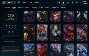 conta league of legends LOL
