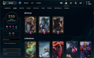 conta league of legends LOL
