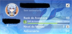 [CONTA] Genshin Impact (Info na desc)