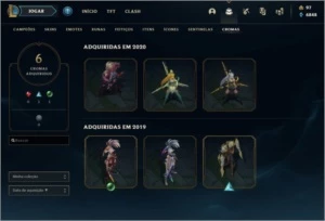 Conta Gold 2 com 58 skins - League of Legends LOL
