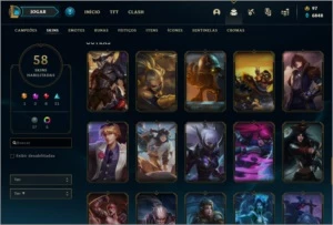 Conta Gold 2 com 58 skins - League of Legends LOL