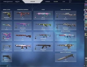 Conta valorant 3 pingentes radiante+ de 1200 de skin