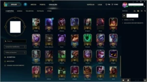 Prata 5 Solo/Duo e Prata 3 Flex + 85 Champs + 70 skins - League of Legends LOL