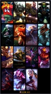 CONTA LOL 74 CAMPEOES 15 SKINS PLATINA 4 - League of Legends