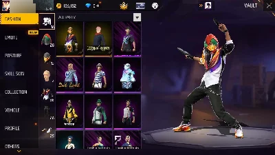 F5|Old Account|Lv45|Jujutsu Kaisen|28Costume|M4a1 Custom|Chi - Free Fire