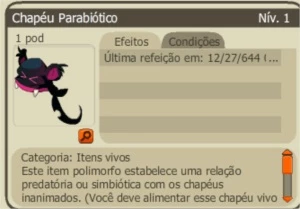 Chapéu Parabiótico (Spiritia) - Dofus