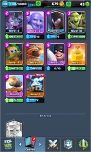 Conta Clash Royale ARENA 10 com varias Lendárias