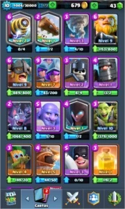 Conta Clash Royale ARENA 10 com varias Lendárias