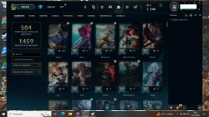 Conta de lol todos os campeões level 467 com 95 skins - League of Legends