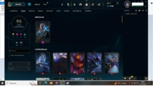 Conta de lol todos os campeões level 467 com 95 skins - League of Legends