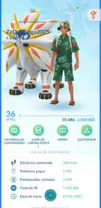 Conta Pokémon GO LVL 36