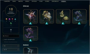CONTA DIAMANTE COM 108 SKINS / TODOS OS CAMPEÕES - League of Legends LOL