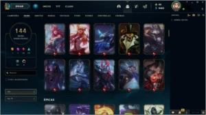 Conta LOL - Todos os Campeões / 144 Skins - League of Legends