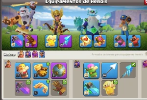 Clash of clans CV16 Full 22K de Gemas equipamentos full