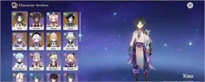 GENSHIN IMPACT XIAO + VENTI + QIQI + KEQING + JEAN