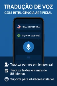 Tradutor de Voz Inteligência Artificial Fale Traduza Android