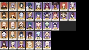 CONTA GENSHIN AR58 - 6 ARMAS 5⭐ DILUC C/ TUMULO + 12 LEND - Genshin Impact