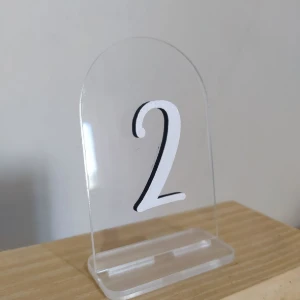 Número de Mesa em Acrílico — 10 Unidades