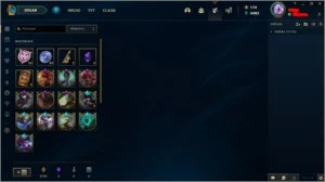 conta ótima com 1001 skins e todos os champs habilitados - League of Legends LOL
