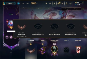 Bronze 4 com TODOS os Champs e 140 Skins ( ( TOP / JG )