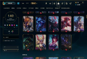 Bronze 4 com TODOS os Champs e 140 Skins ( ( TOP / JG ) - League of Legends LOL