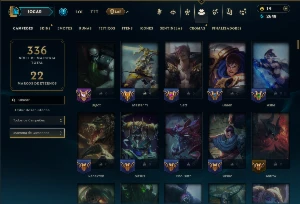 Bronze 4 com TODOS os Champs e 140 Skins ( ( TOP / JG ) - League of Legends LOL