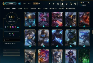 Bronze 4 com TODOS os Champs e 140 Skins ( ( TOP / JG ) - League of Legends LOL