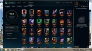 CONTA LEAGUE OF LEGENDS PLATINA V 93 CHAMPS LOL