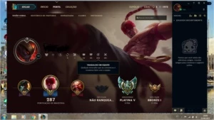 CONTA LEAGUE OF LEGENDS PLATINA V 93 CHAMPS LOL