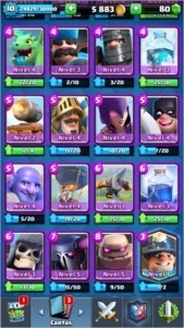 Conta clash royale xp10 bem upada e barata