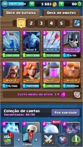 Conta clash royale xp10 bem upada e barata