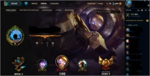 conta lol ouro 5 barato +skin graves vitorioso - League of Legends
