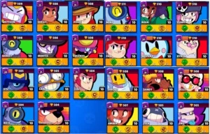 CONTA BRAWL NVL 177 + 47 BRAWLERS FULL - Brawl Stars