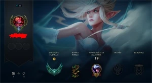 Conta smurf platina caindo com d1/mestre. - League of Legends LOL