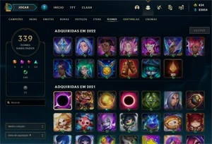 Conta rara de LOL + de 400 skins e 739 de maestria - League of Legends