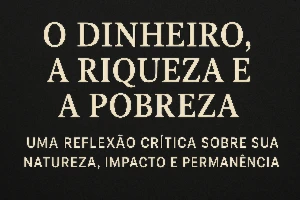 EbooK: O Dinheiro, a Riqueza e a Pobreza