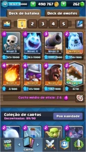Conta Clash Royale XP 12 Arena 12 Liga1