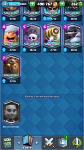Conta Clash Royale XP 12 Arena 12 Liga1