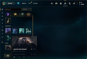 Conta Platina 4 com 24 Champs e 1 Skin + 6 Espolios - League of Legends LOL