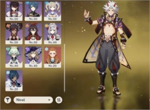 Ar42. itto, gorou, mona e kequing - Genshin Impact