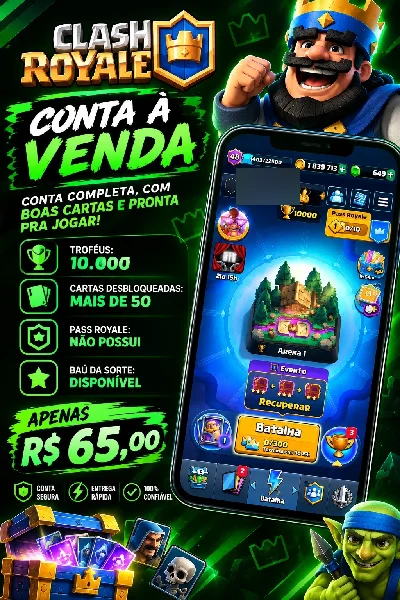 Conta de Clash Royale Com 10000 Troféus