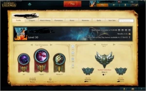 CONTA NV 30 LOL 32 CHAMPS 6 SKINS BR - League of Legends